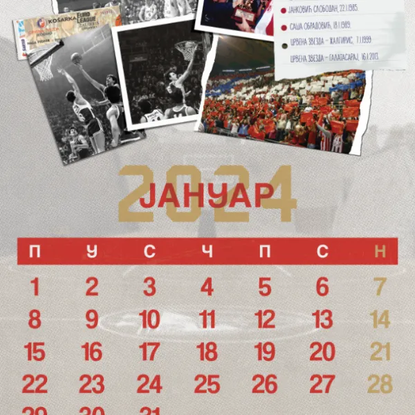 Zidni kalendar kkcz 2024