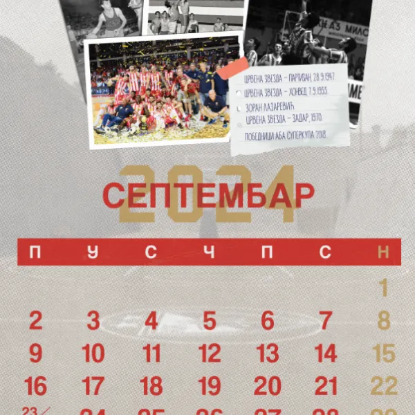 Zidni kalendar kkcz 2024