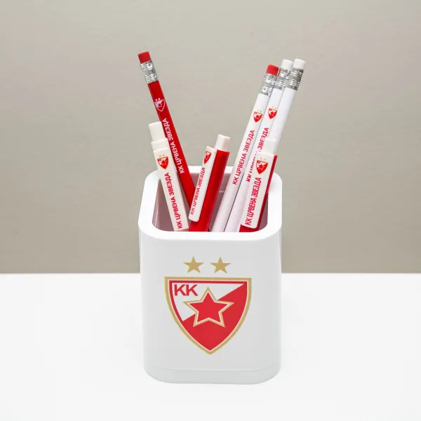 KK Crvena Zvezda -  èinija za olovke plastièna bela