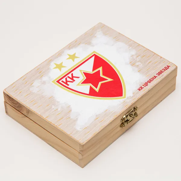 KK Crvena Zvezda -  vodene i voštane bojice SET + gumica, rezaè