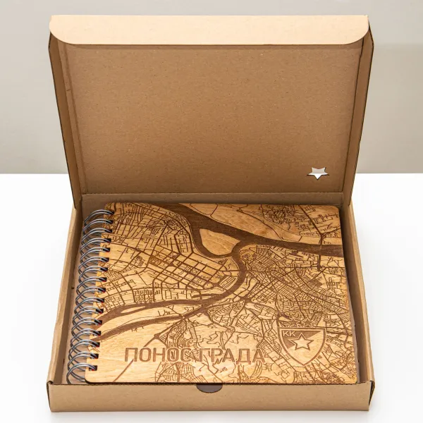 KK Crvena Zvezda -  Notes drvo 101 Ponos grada 21x20cm