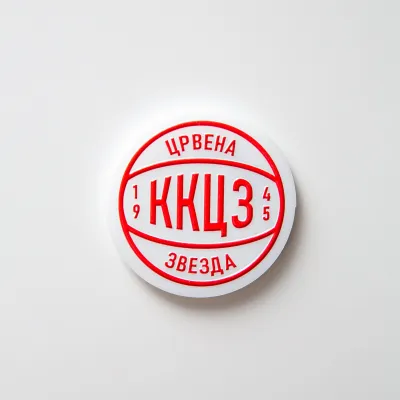 KK Crvena Zvezda  Magnetić plexi 103 (neon tamni/ponos/lopta)