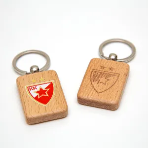 Drveni pravougaoni privezak 