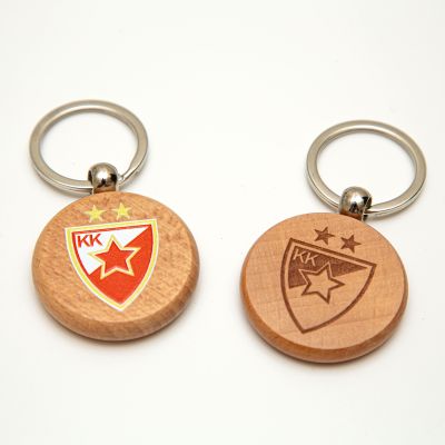 KK Crvena Zvezda -  privezak drveni okrugli
